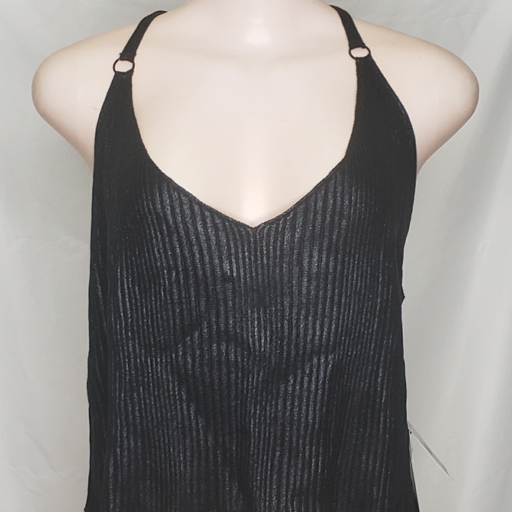 NWT Volcom Hey Slick Cami black crop top 22